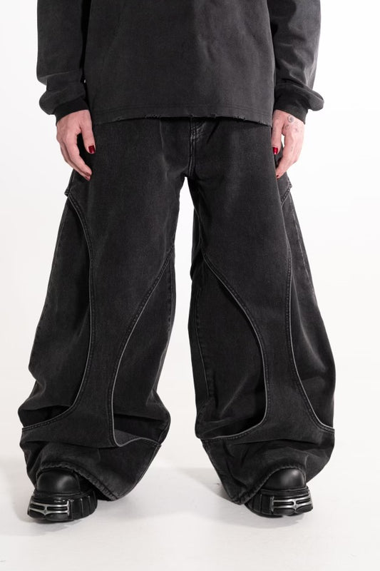 Double layered Denim (Charcoal)